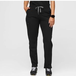 Figs Yola Skinny Scrub Pant Black